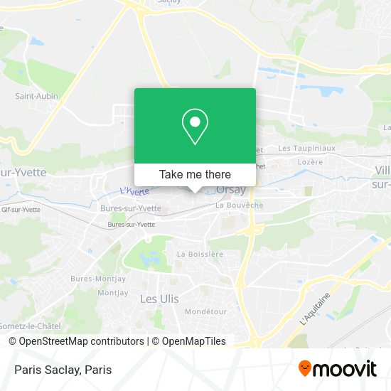 Paris Saclay map