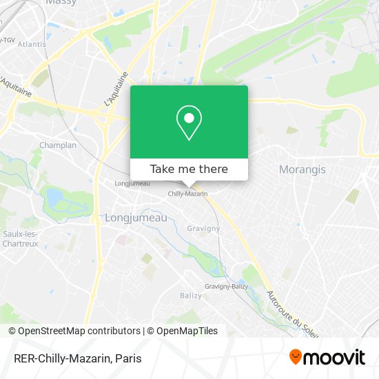 Mapa RER-Chilly-Mazarin