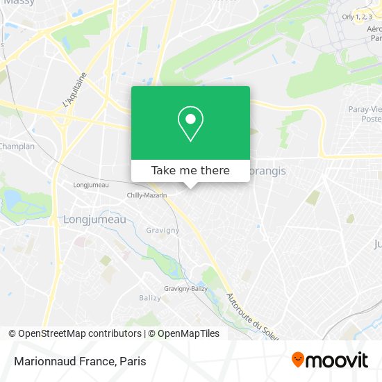 Marionnaud France map