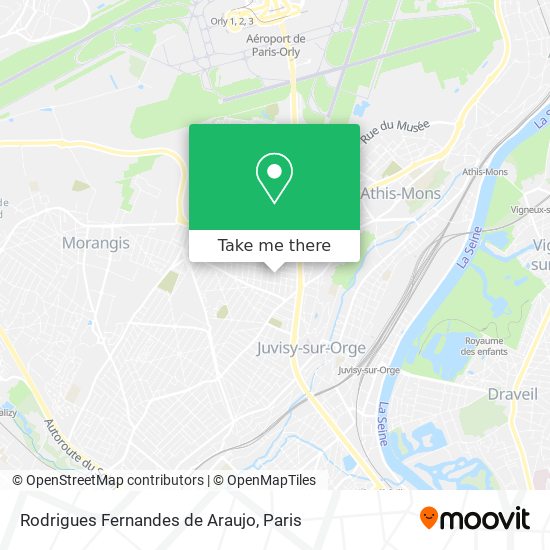 Mapa Rodrigues Fernandes de Araujo