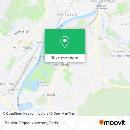 Babilou Vigneux Mozart map