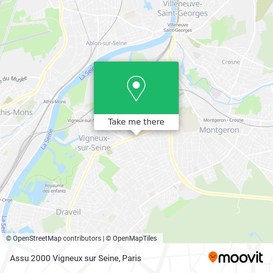 Mapa Assu 2000 Vigneux sur Seine