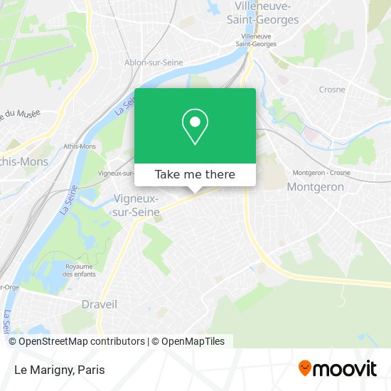 Mapa Le Marigny