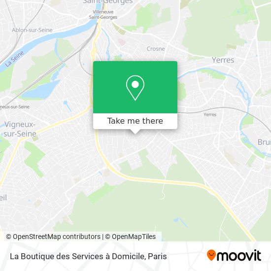 Mapa La Boutique des Services à Domicile