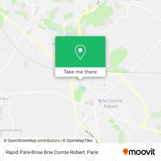Rapid Pare-Brise Brie Comte Robert map