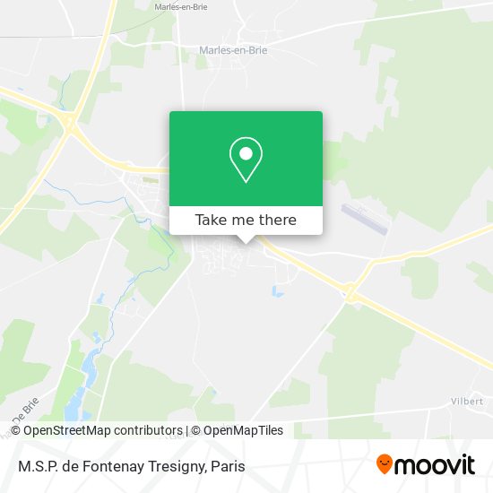 M.S.P. de Fontenay Tresigny map