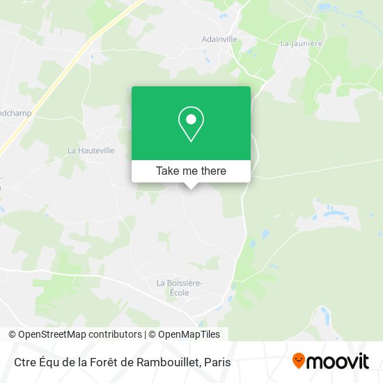 Mapa Ctre Équ de la Forêt de Rambouillet