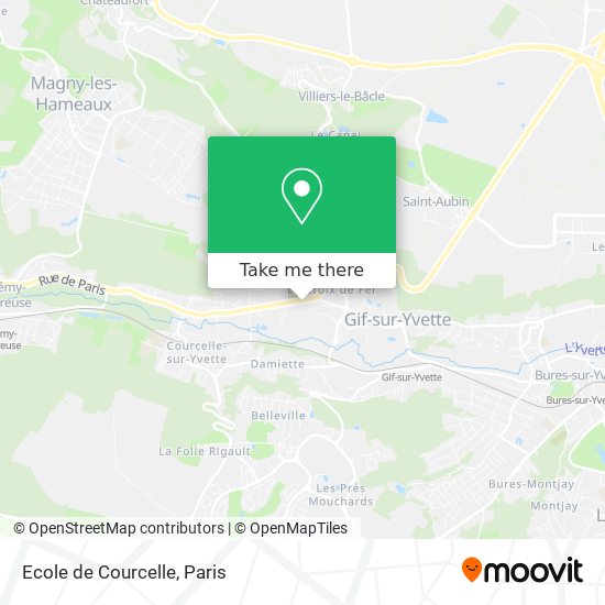 Mapa Ecole de Courcelle