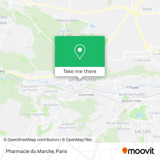 Mapa Pharmacie du Marche