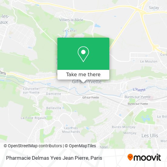 Mapa Pharmacie Delmas Yves Jean Pierre