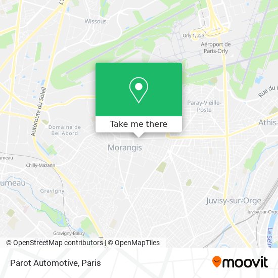 Parot Automotive map