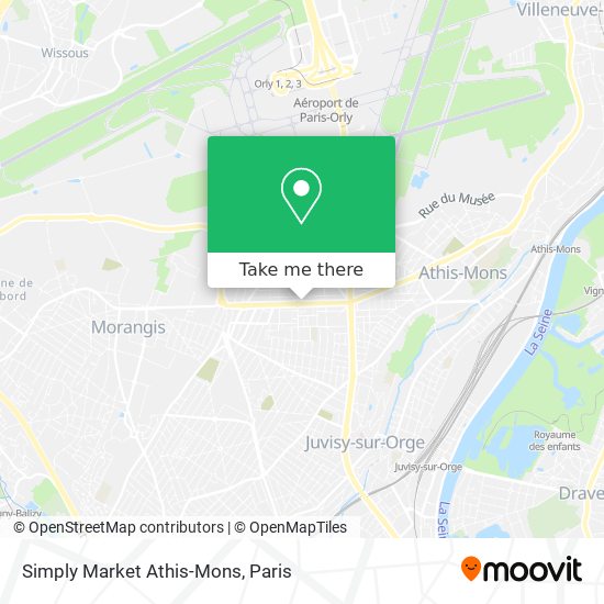 Simply Market Athis-Mons map