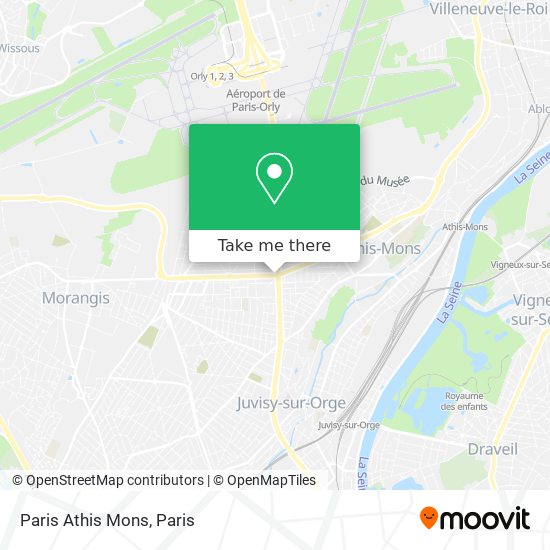 Paris Athis Mons map
