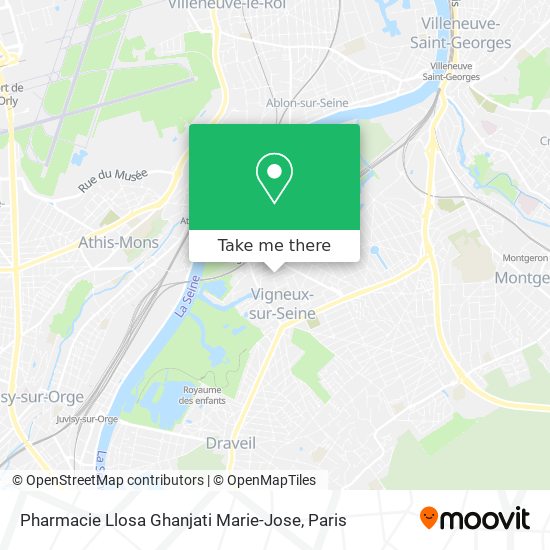 Mapa Pharmacie Llosa Ghanjati Marie-Jose