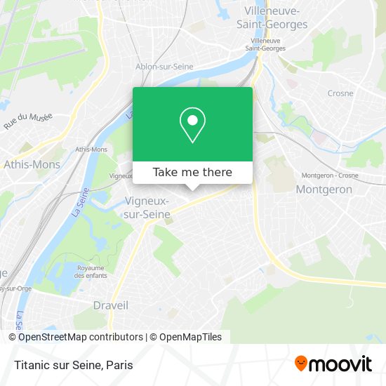 Mapa Titanic sur Seine