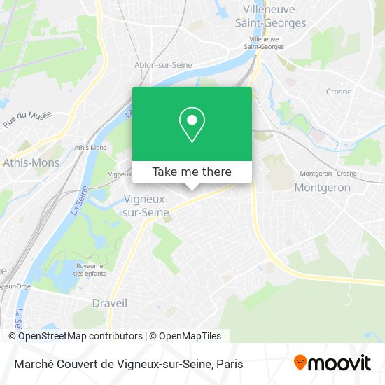 Marché Couvert de Vigneux-sur-Seine map