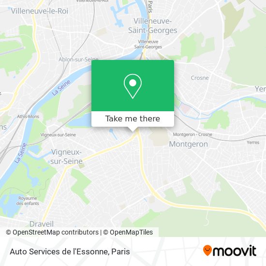 Mapa Auto Services de l'Essonne