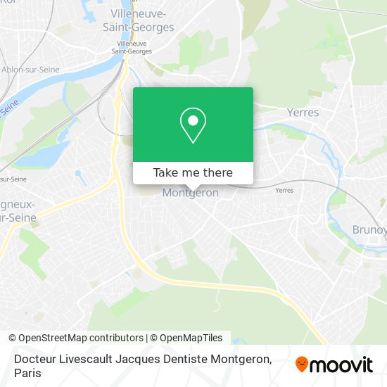 Docteur Livescault Jacques Dentiste Montgeron map