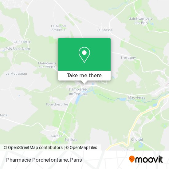 Pharmacie Porchefontaine map