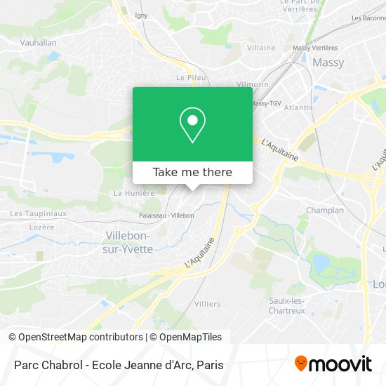 Parc Chabrol - Ecole Jeanne d'Arc map