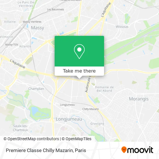 Premiere Classe Chilly Mazarin map