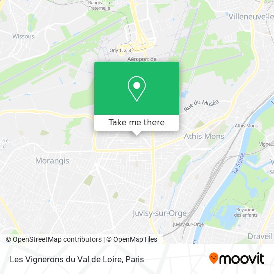 Les Vignerons du Val de Loire map