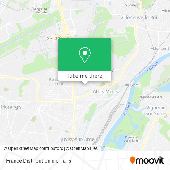 France Distribution un map