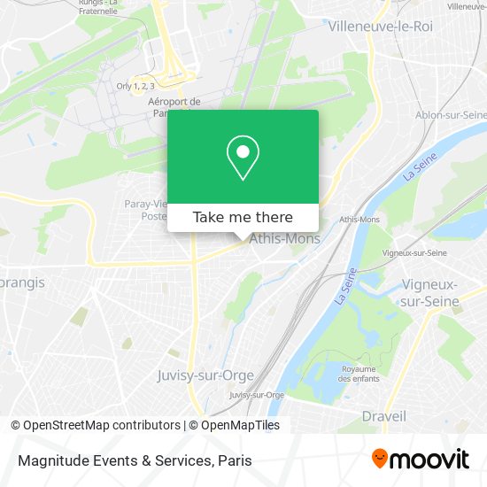 Magnitude Events & Services map