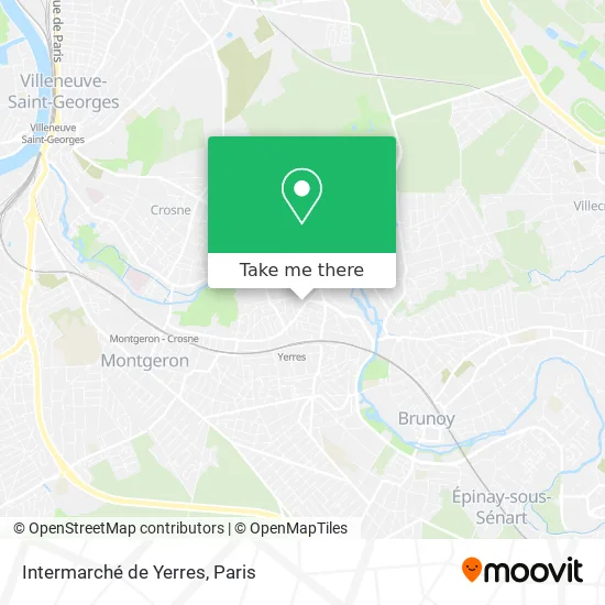Intermarché de Yerres map