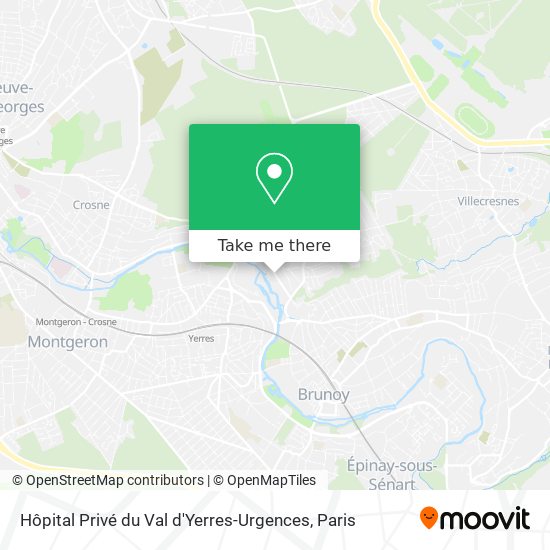 Hôpital Privé du Val d'Yerres-Urgences map