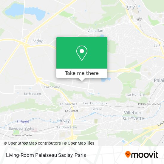 Mapa Living-Room Palaiseau Saclay