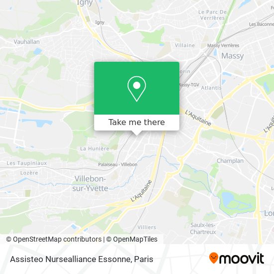 Mapa Assisteo Nursealliance Essonne