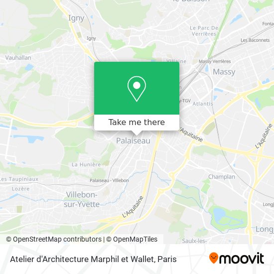 Mapa Atelier d'Architecture Marphil et Wallet