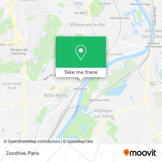 Zoodrive map