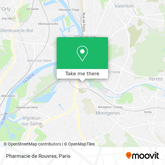 Mapa Pharmacie de Rouvres