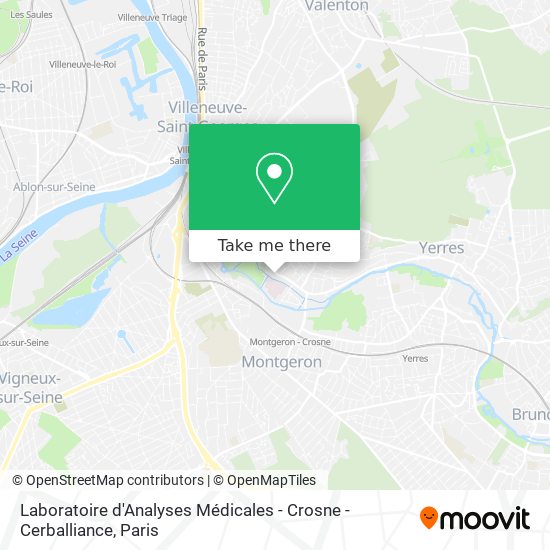 Mapa Laboratoire d'Analyses Médicales - Crosne - Cerballiance