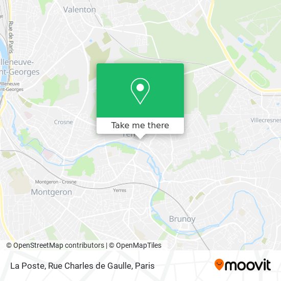 Mapa La Poste, Rue Charles de Gaulle