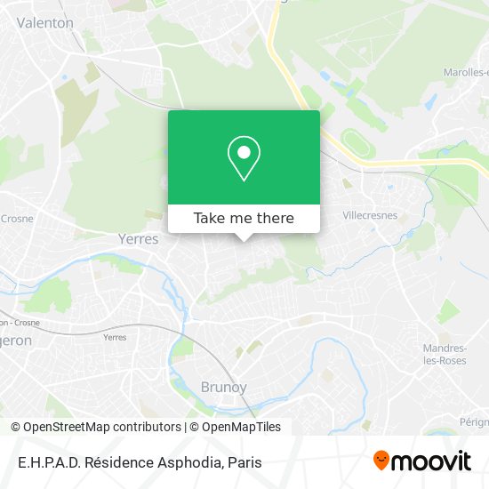 E.H.P.A.D. Résidence Asphodia map