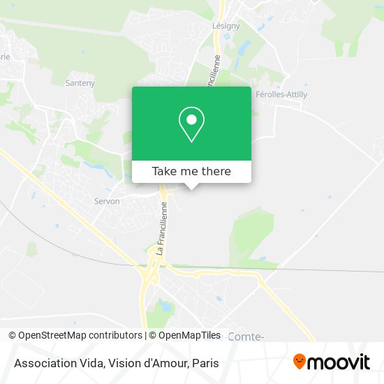Association Vida, Vision d'Amour map