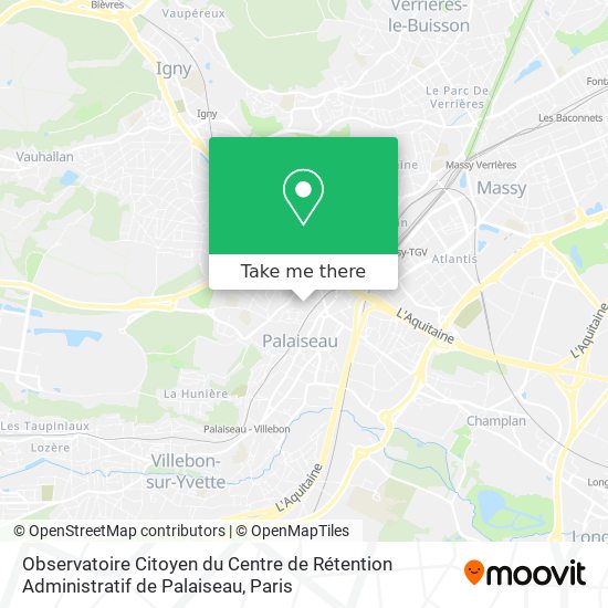 Observatoire Citoyen du Centre de Rétention Administratif de Palaiseau map