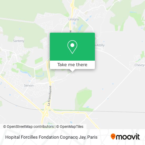 Hopital Forcilles Fondation Cognacq Jay map