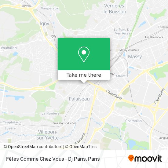 Mapa Fêtes Comme Chez Vous - Dj Paris