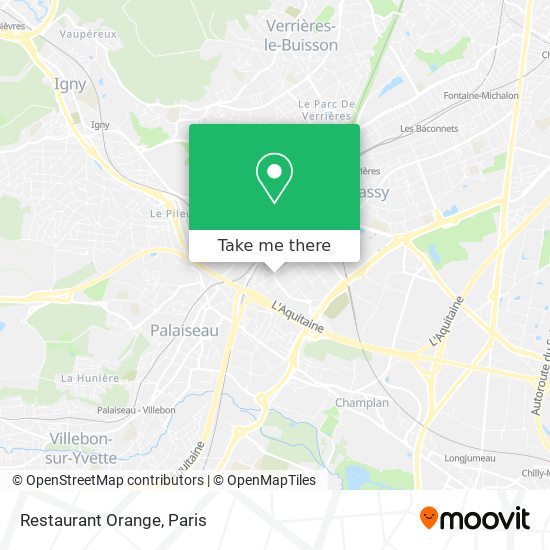 Restaurant Orange map