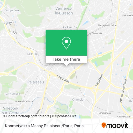 Kosmetyczka Massy Palaiseau / Paris map