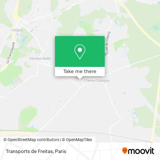 Transports de Freitas map