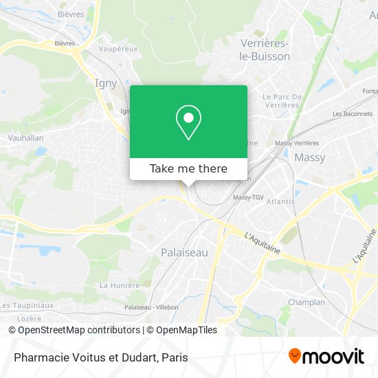 Mapa Pharmacie Voitus et Dudart
