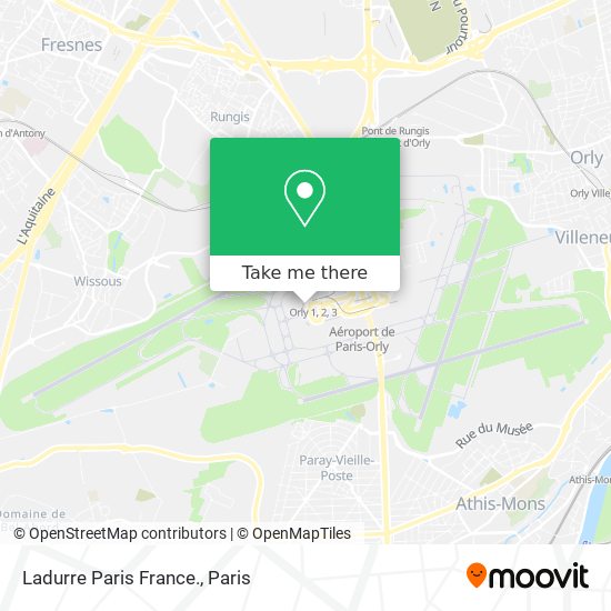 Mapa Ladurre Paris France.