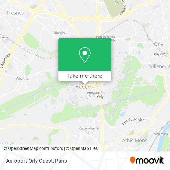 Aeroport Orly Ouest map