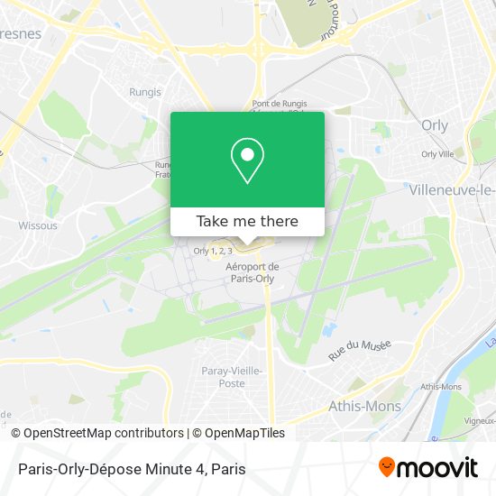 Paris-Orly-Dépose Minute 4 map