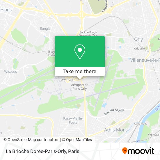 La Brioche Dorée-Paris-Orly map